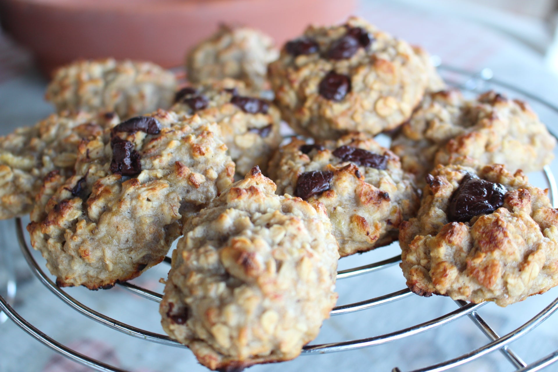Biscotti light banana e avena