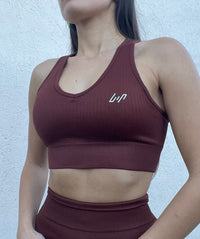 RIBBED Bra cacao